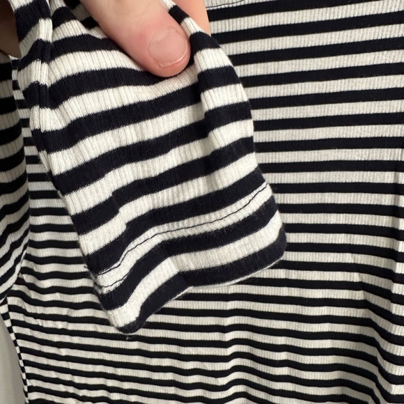 NWT Truth long sleeve ribbed stripped crew neck t-shirt (001) - Picture 4 of 6